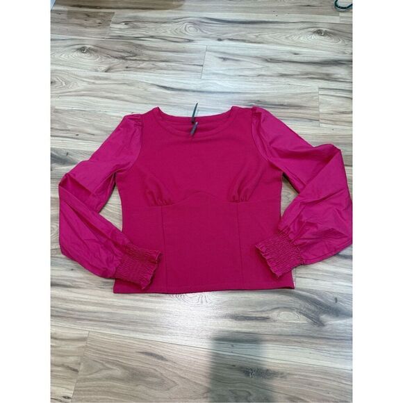 Anthropologie Structured Long Sleeve Top Size medium - Picture 9 of 9